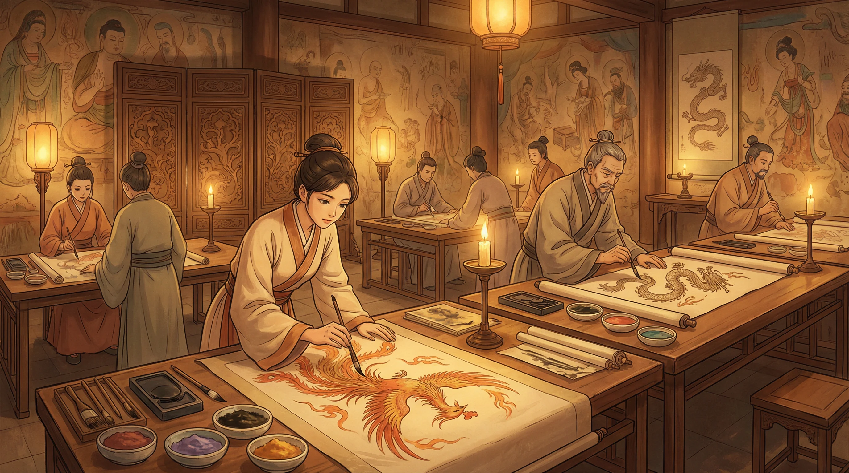 画师入驻 - 天龙八部32888卡 国风动漫画师